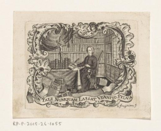 Ex libris of Louis Bosch, priest in Temse
