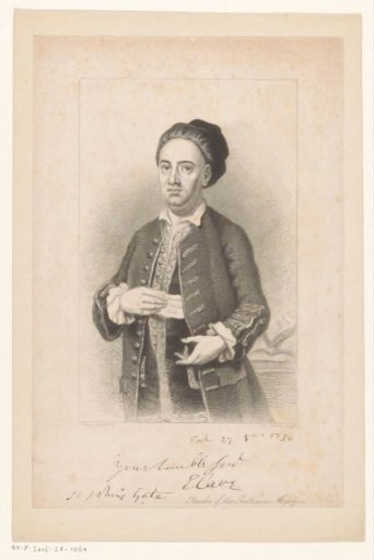Portrait of publisher and printer Edward Cave