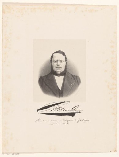 Portrait of Gerard Benjamin van Goor, publisher in Gouda
