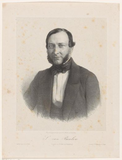 Portrait of Simon van Baalen, bookseller in Rotterdam