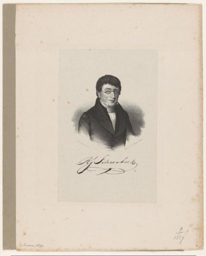 Portrait of Roelof Jacob Schierbeek, bookseller and publisher in Groningen