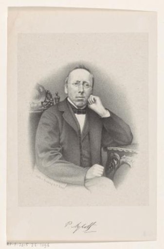 Portrait of publisher and librarian Paulus Nijhoff
