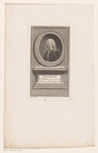 Portrait of Guillaume-Claude Saugrain, bookseller in Paris