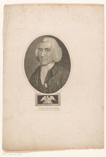 Portrait of the printer and writer William Bowyer