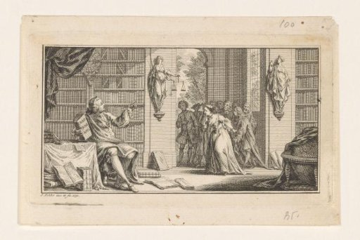 Man in a library