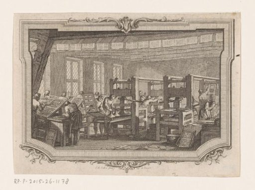 Interior of a printing house