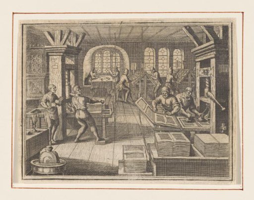 Interior of a printing house