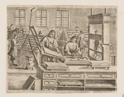 Interior of a printing house