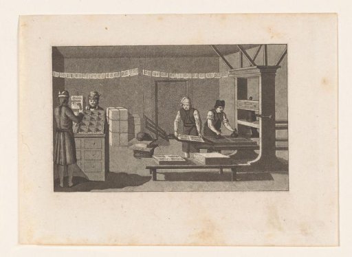 Interior of a printing house