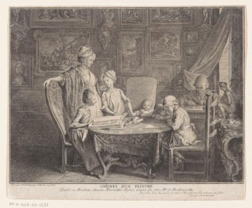 The artist and his family