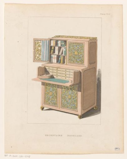 Secretary with space for books