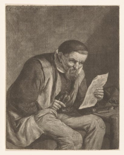 Peasant reading a letter