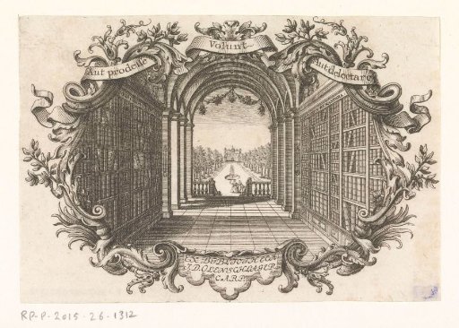 Ex libris of the jurist Johann Daniel Olenschlager