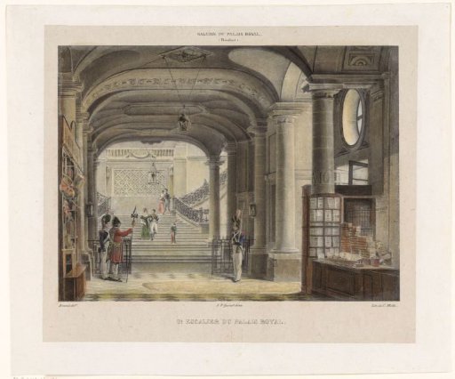 Staircase in the Palais Royal in Paris