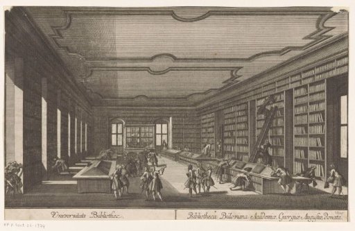 View of the library of the University of Göttingen