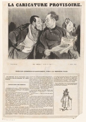 Two Men Discussing a Magazine
