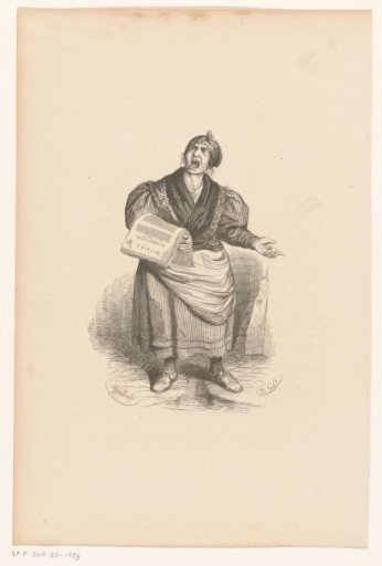 Newspaper seller