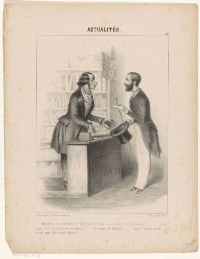 Bookseller in conversation with a customer