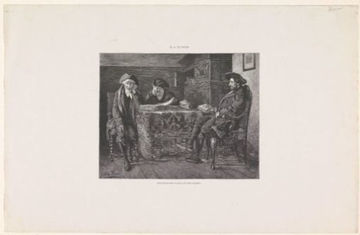 Three reading Jewish men around a table