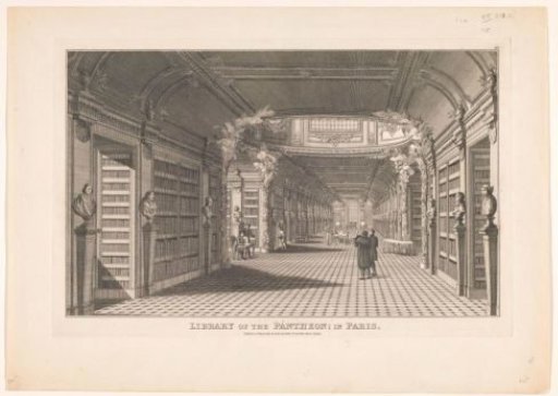 Library of the former Abbey of Sainte-Geneviève in Paris