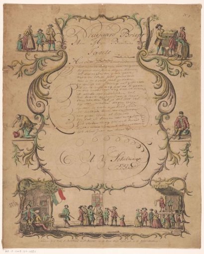 Wish letter with fairground scenes