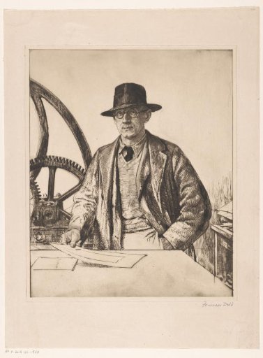 Portret van kunstenaar Stanley Anderson