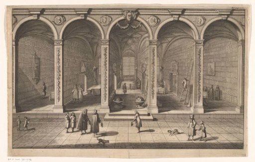Interieur van de stadsbibliotheek te Gdansk