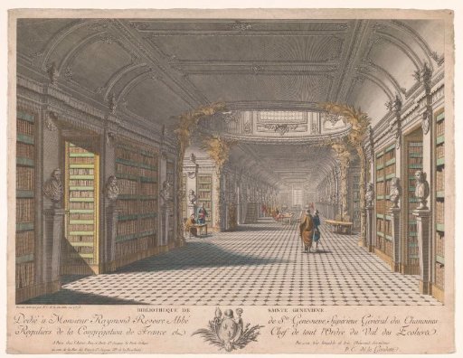 Library of the Abbey of Sainte-Geneviève in Paris