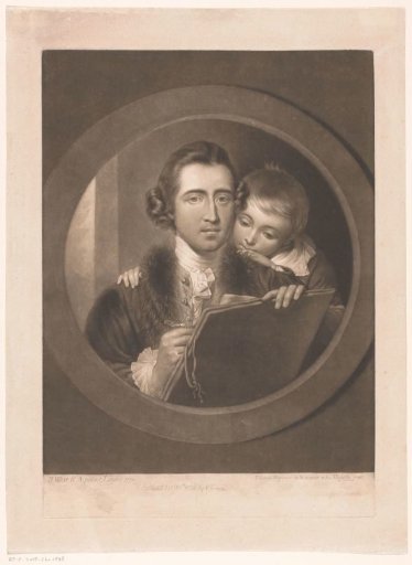 Portrait of the artist Benjamin West with his son Raphael