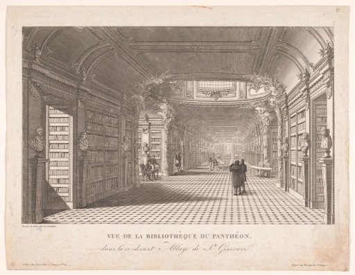 Library of the Abbey of Sainte-Geneviève in Paris