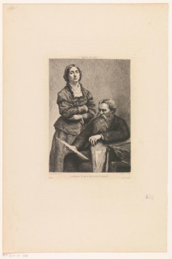 Portrait of the artist Edwin Edwards with his wife