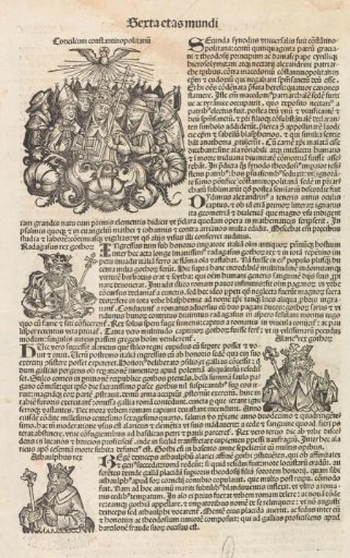 Page from the Nuremberg Chronicle by Schedel, folio 135v