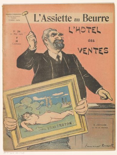 L'Assiette au Beurre, special issue dedicated to the auction house