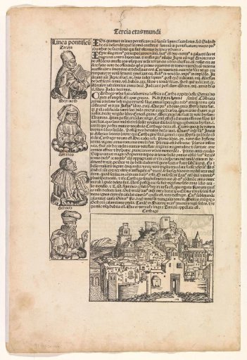Page from the Nuremberg Chronicle by Schedel, folio 40v