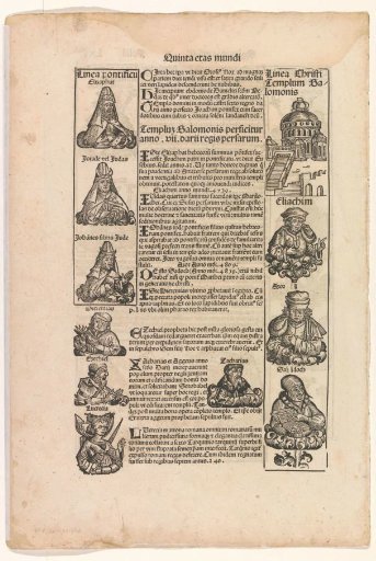Page from the Nuremberg Chronicle by Schedel, folio 45v