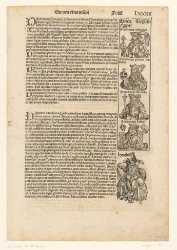 Page from the Nuremberg Chronicle by Schedel, folio 82r