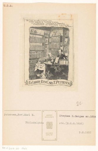 Ex libris of Carl E. Petersen