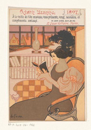 New Year's Greeting from Octave Uzanne for the year 1897