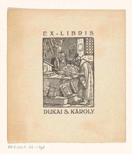 Ex libris of Dukai S. Károly