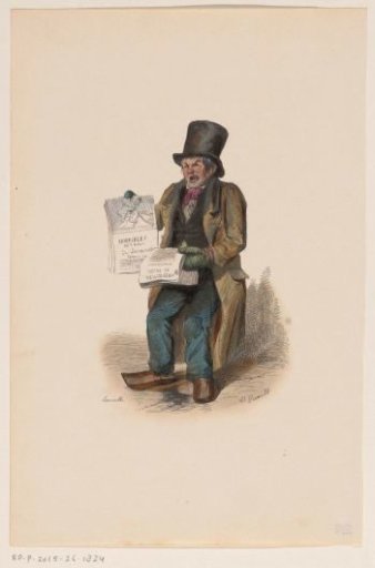 Newspaper seller