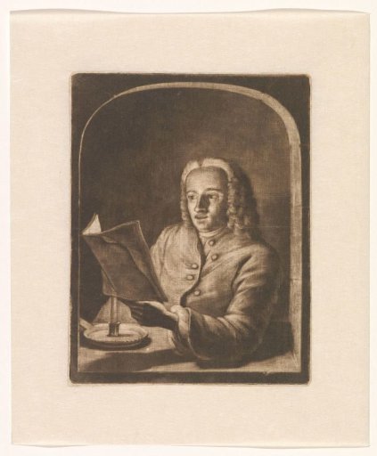Man by candlelight, possibly Jan Snellen