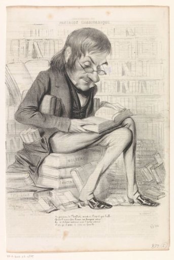 Caricature of Charles Nodier