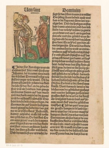Saint Dominic and the burning of heretical books