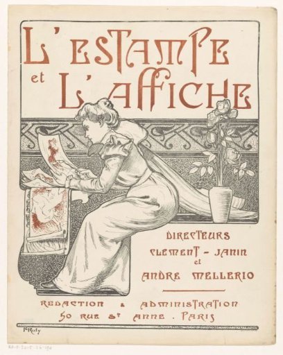 Cover for the magazine L'Estampe et l'Affiche