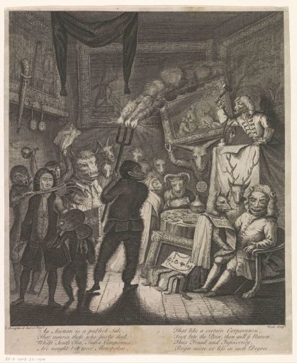Satire on the art auction