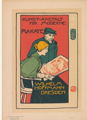 Advertisement for the Kunst-Anstalt für Moderne Plakate