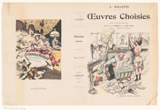 Cover for the Oeuvres Choisies of Adolphe Léon Willette