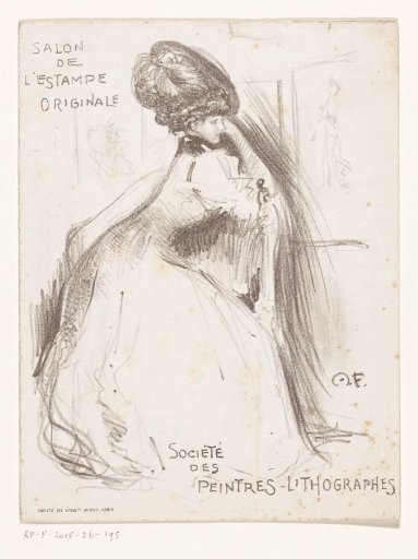 Invitation to an exhibition of works by Henri Fantin-Latour at the Grand Palais