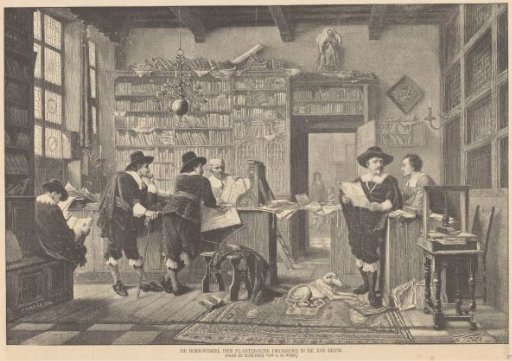 Bookshop of the Plantin Press in Antwerp, 16th century