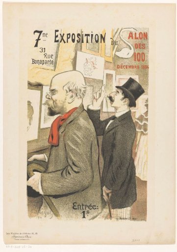 Advertisement for the seventh exhibition of the Salon des Cent